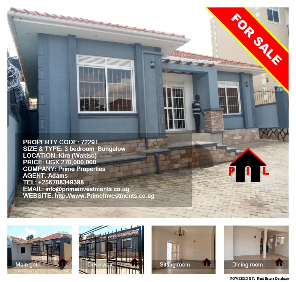 3 bedroom Bungalow  for sale in Kira Wakiso Uganda, code: 72291