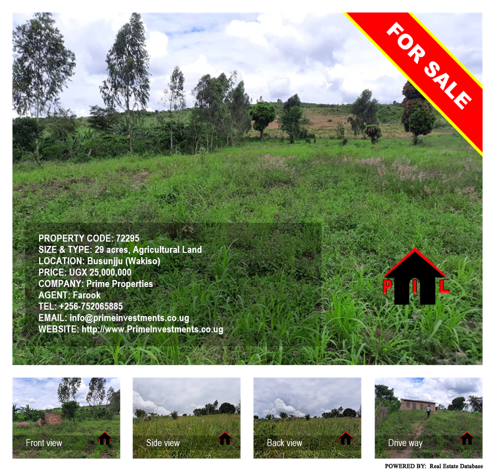 Agricultural Land  for sale in Busunjju Wakiso Uganda, code: 72295