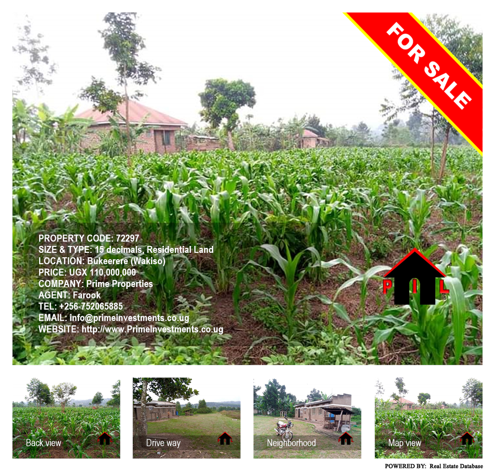 Residential Land  for sale in Bukeelele Wakiso Uganda, code: 72297