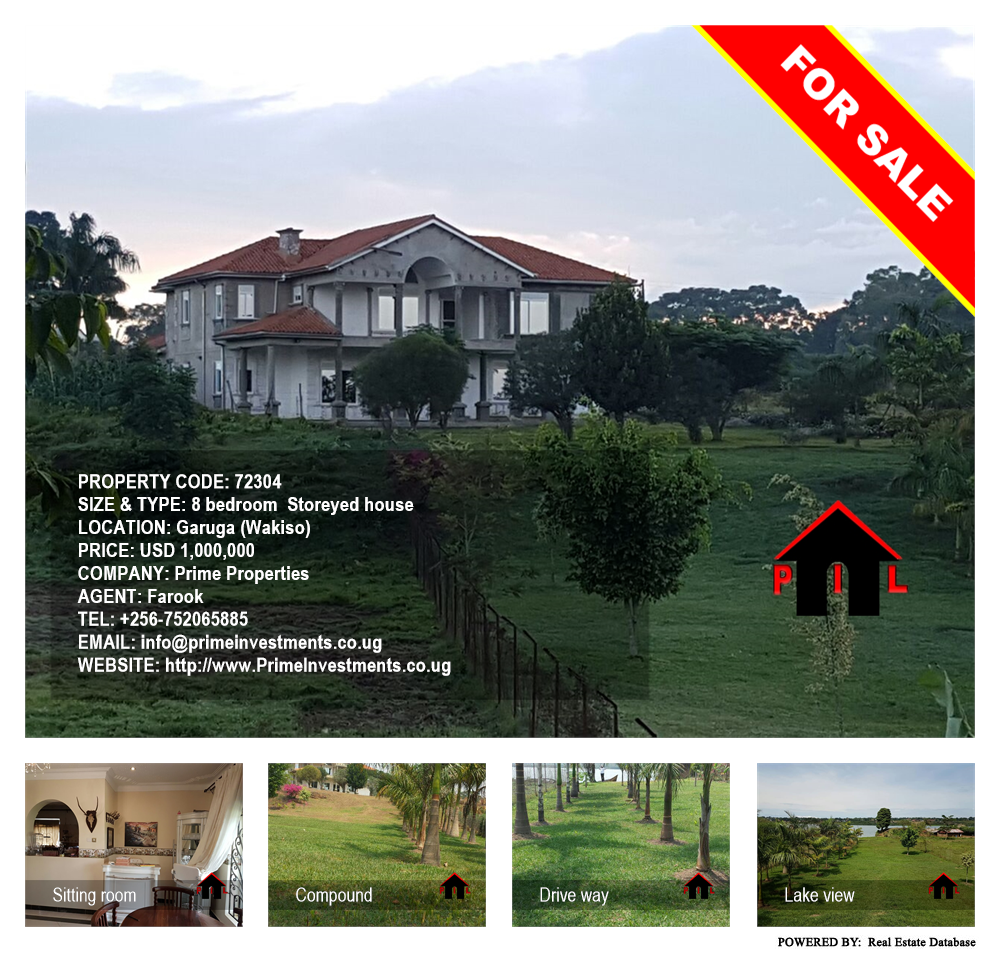 8 bedroom Storeyed house  for sale in Garuga Wakiso Uganda, code: 72304