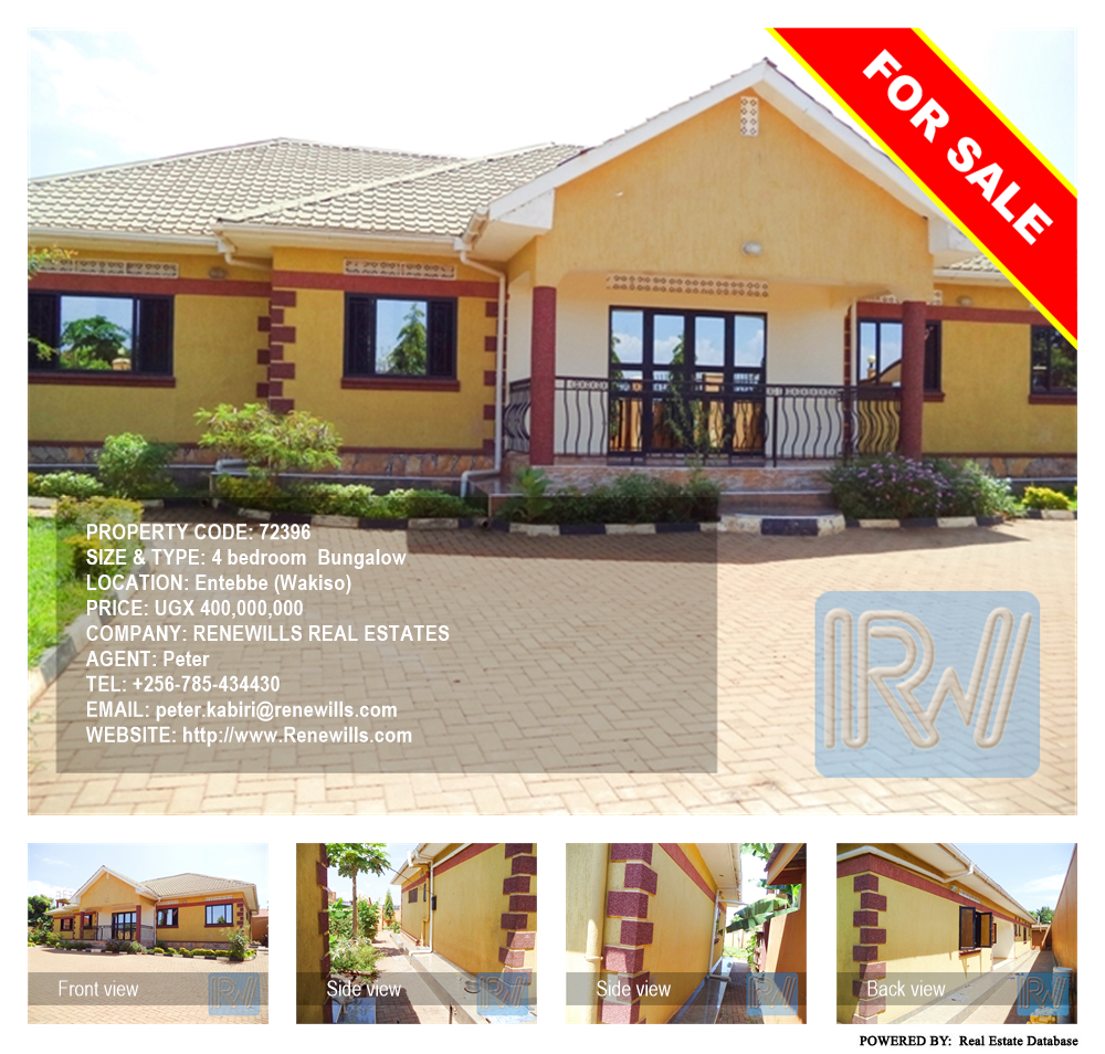 4 bedroom Bungalow  for sale in Entebbe Wakiso Uganda, code: 72396