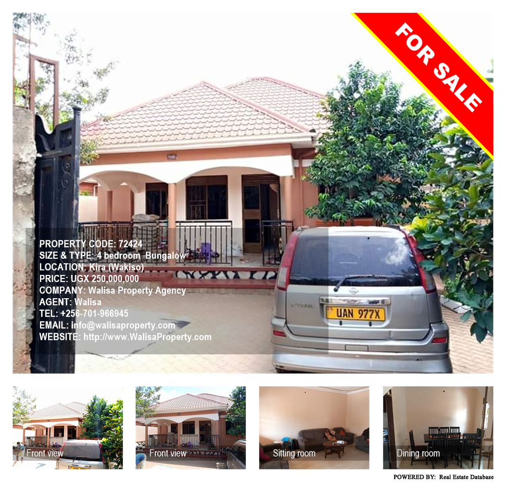 4 bedroom Bungalow  for sale in Kira Wakiso Uganda, code: 72424