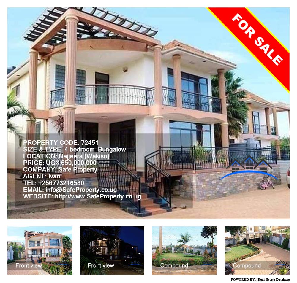 4 bedroom Bungalow  for sale in Najjera Wakiso Uganda, code: 72451