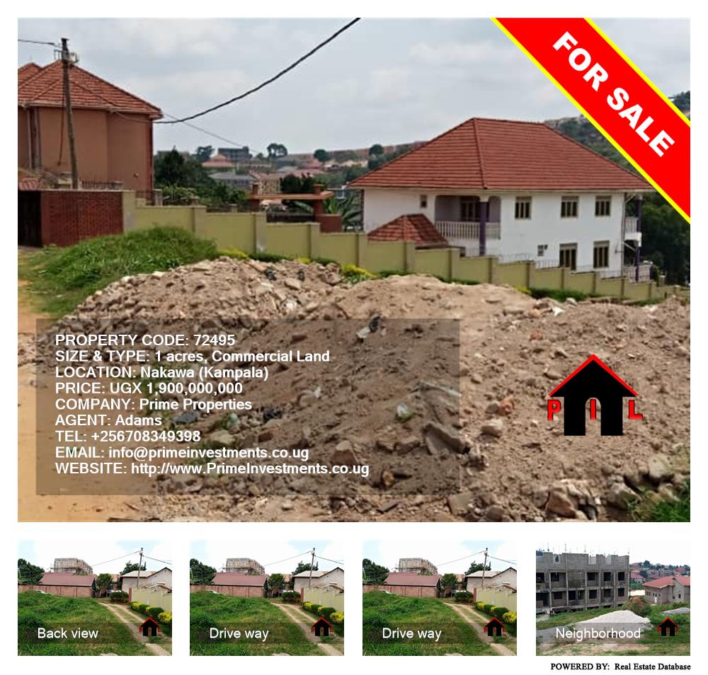 Commercial Land  for sale in Nakawa Kampala Uganda, code: 72495