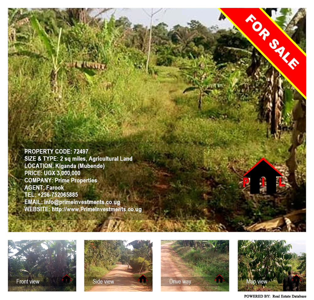 Agricultural Land  for sale in Kiganda Mubende Uganda, code: 72497
