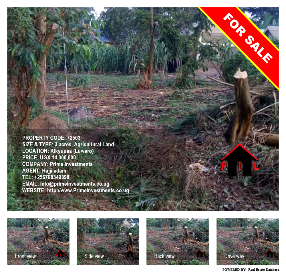 Agricultural Land  for sale in Kikyuusa Luweero Uganda, code: 72503