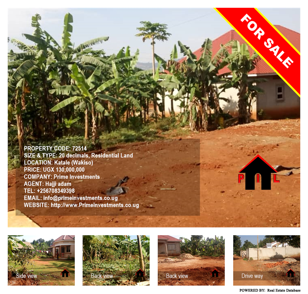 Residential Land  for sale in Katale Wakiso Uganda, code: 72514