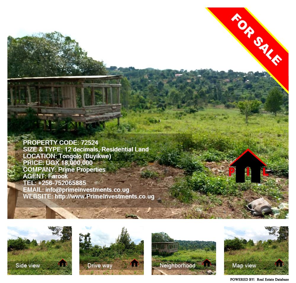 Residential Land  for sale in Tongolo Buyikwe Uganda, code: 72524