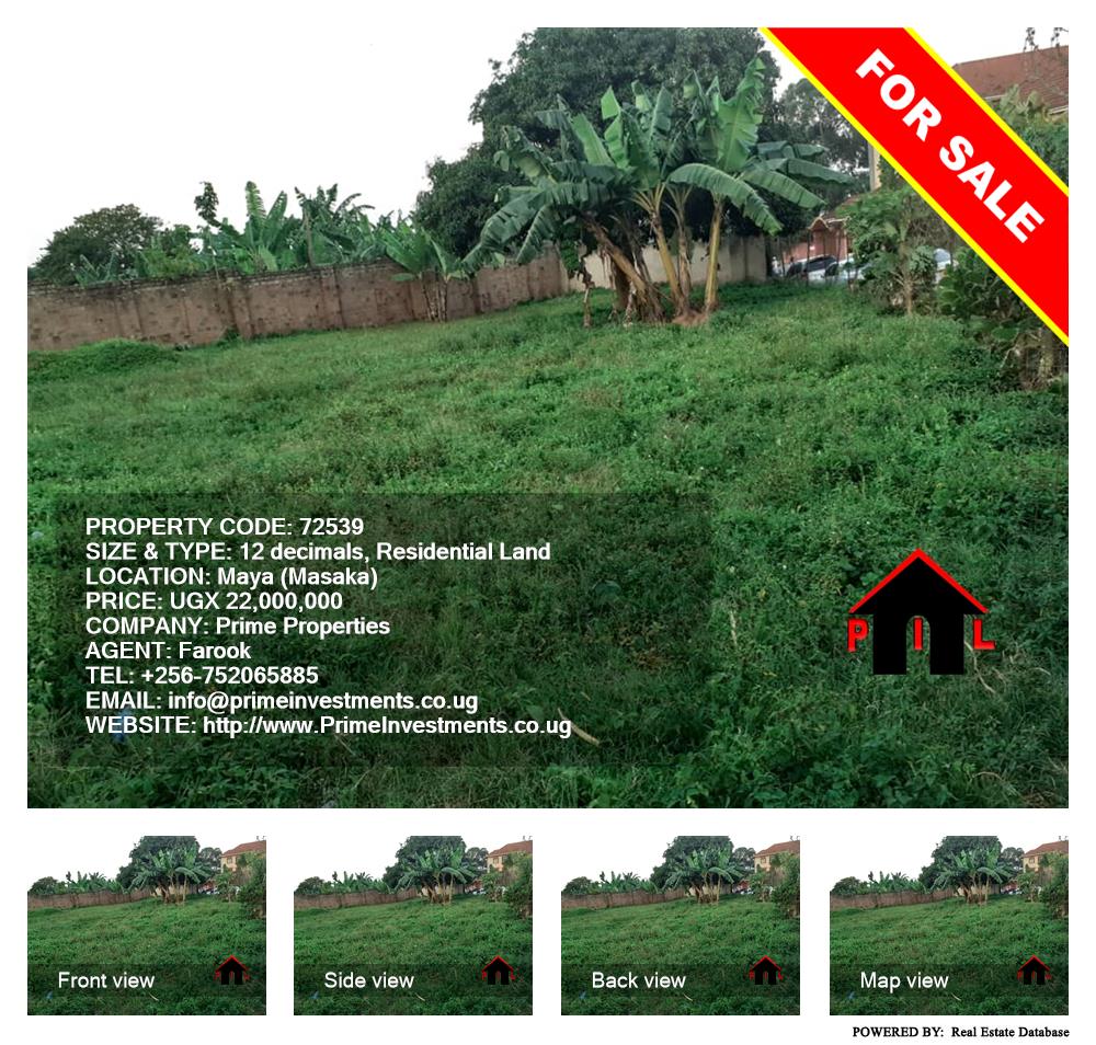 Residential Land  for sale in Maya Masaka Uganda, code: 72539