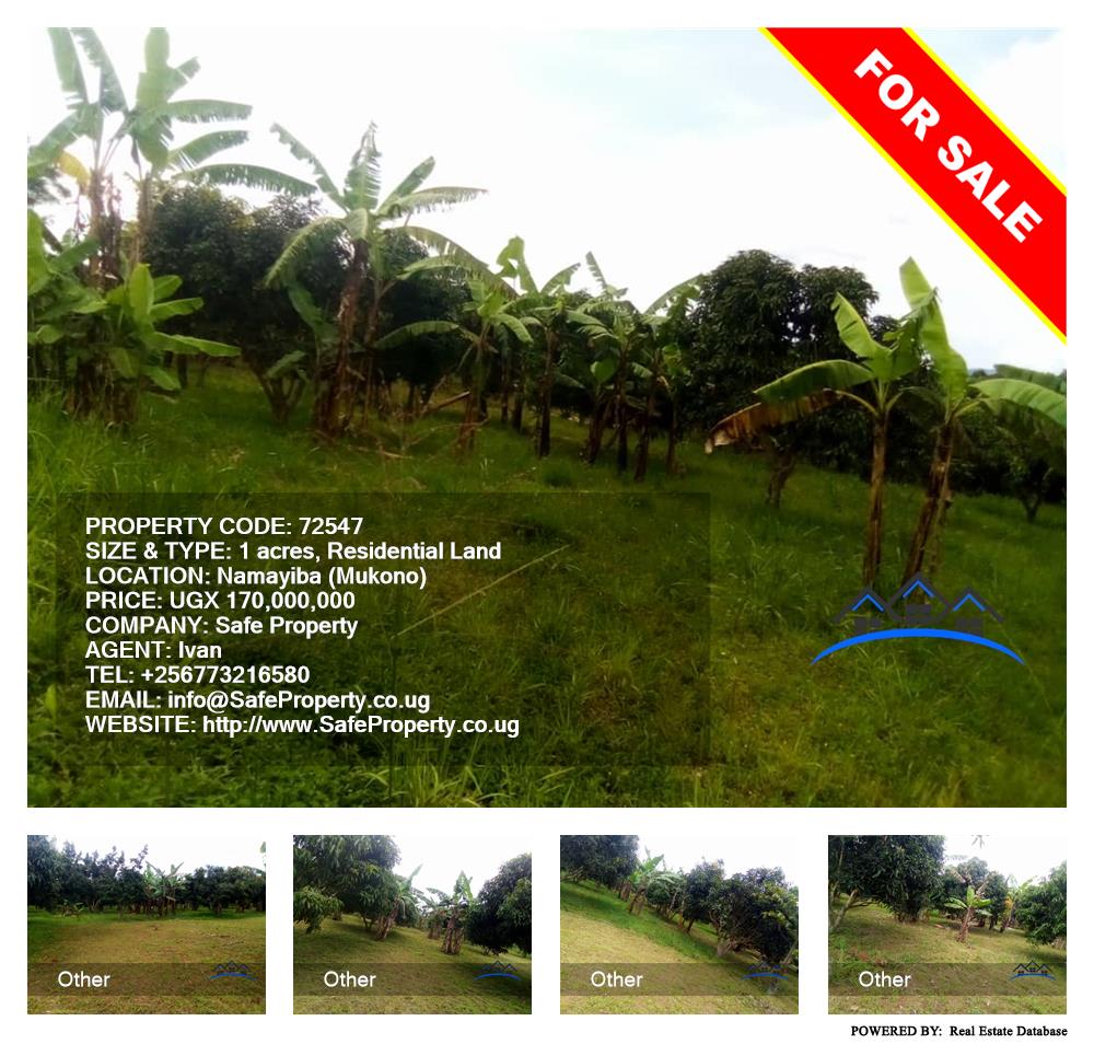 Residential Land  for sale in Namayiba Mukono Uganda, code: 72547