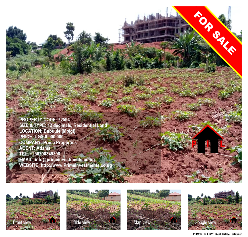 Residential Land  for sale in Bubuule Mpigi Uganda, code: 72594