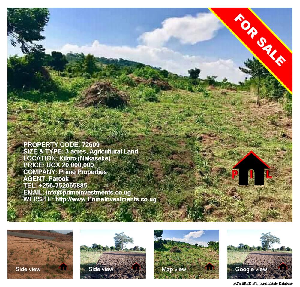 Agricultural Land  for sale in Kilolo Nakaseke Uganda, code: 72609