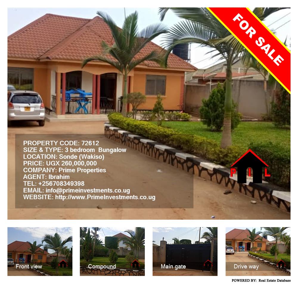 3 bedroom Bungalow  for sale in Sonde Wakiso Uganda, code: 72612