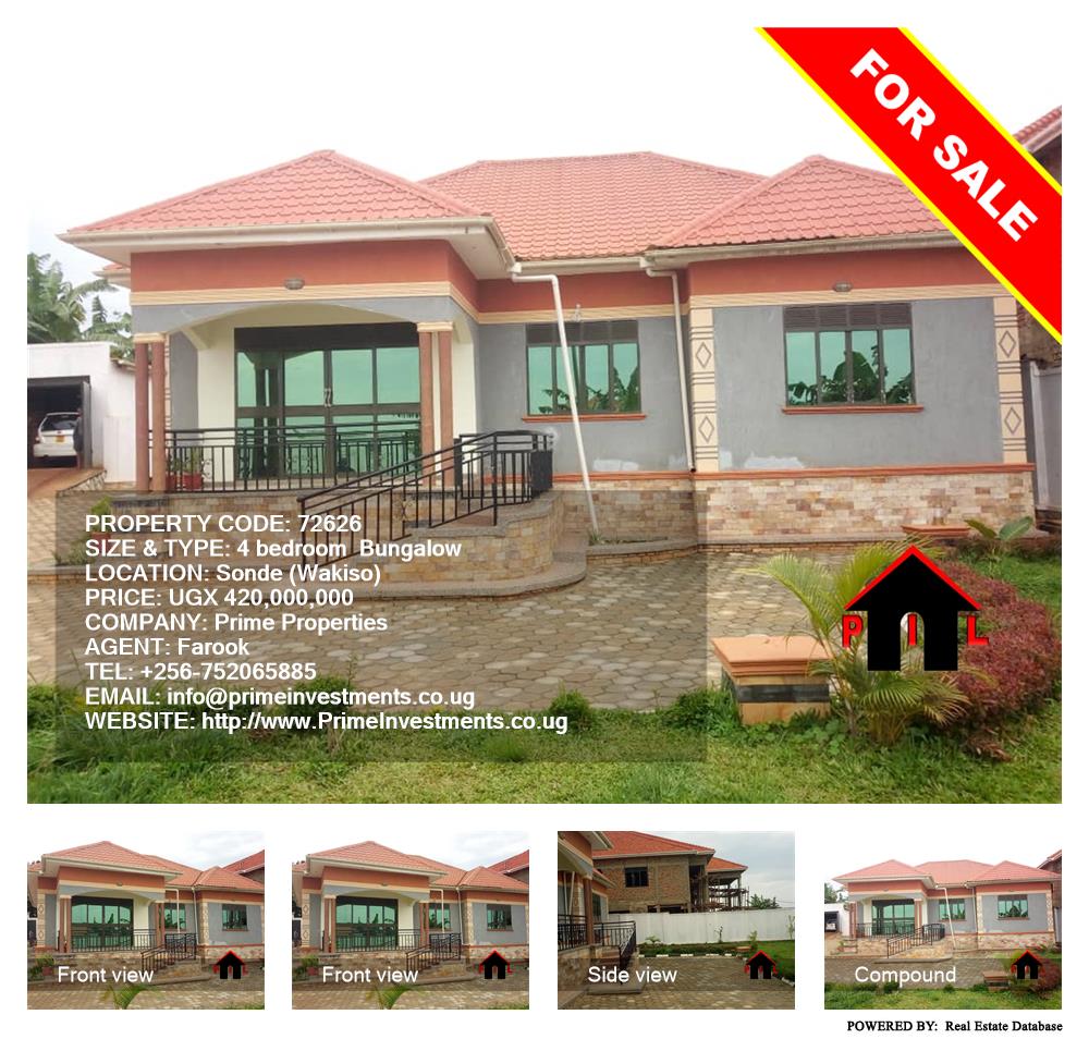 4 bedroom Bungalow  for sale in Sonde Wakiso Uganda, code: 72626