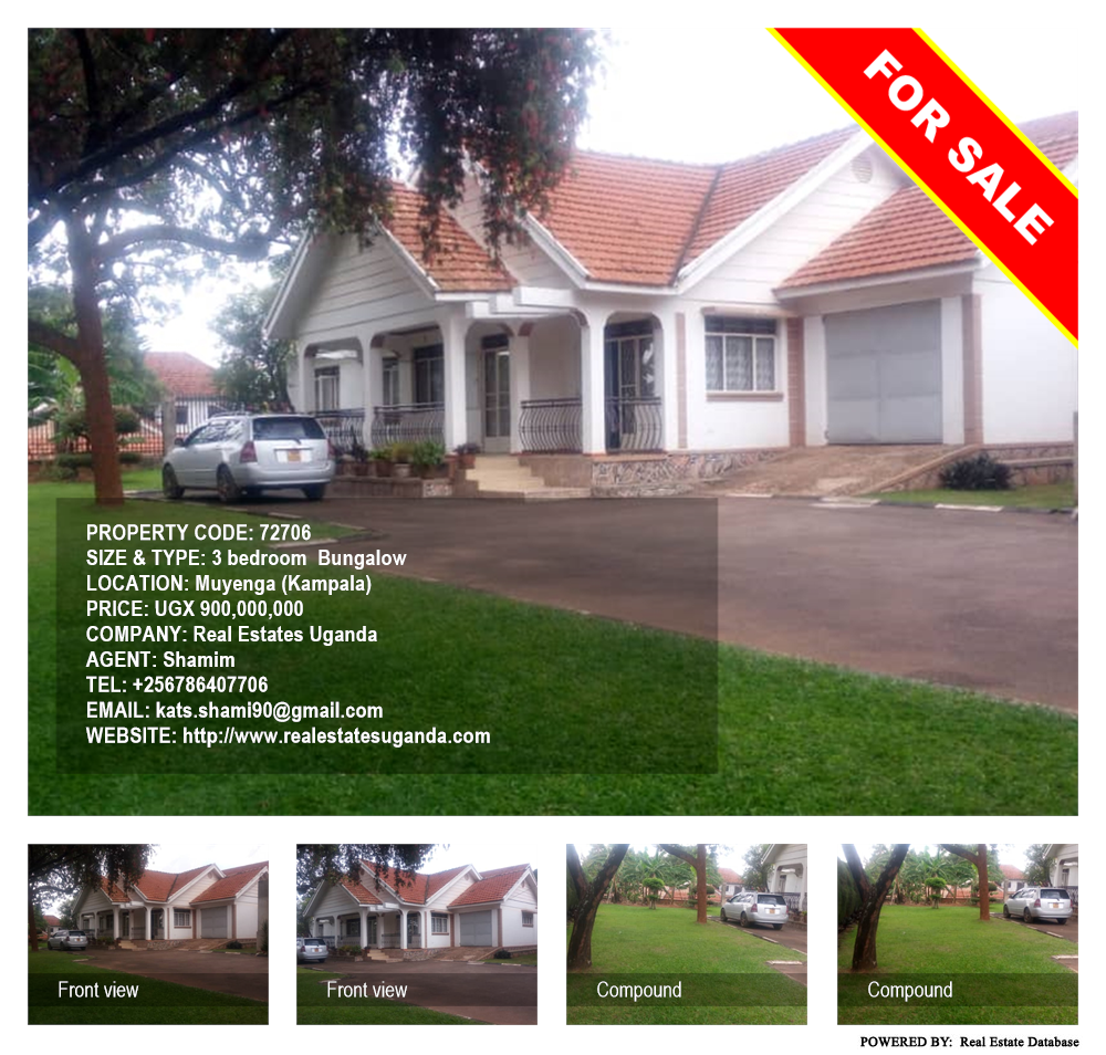 3 bedroom Bungalow  for sale in Muyenga Kampala Uganda, code: 72706