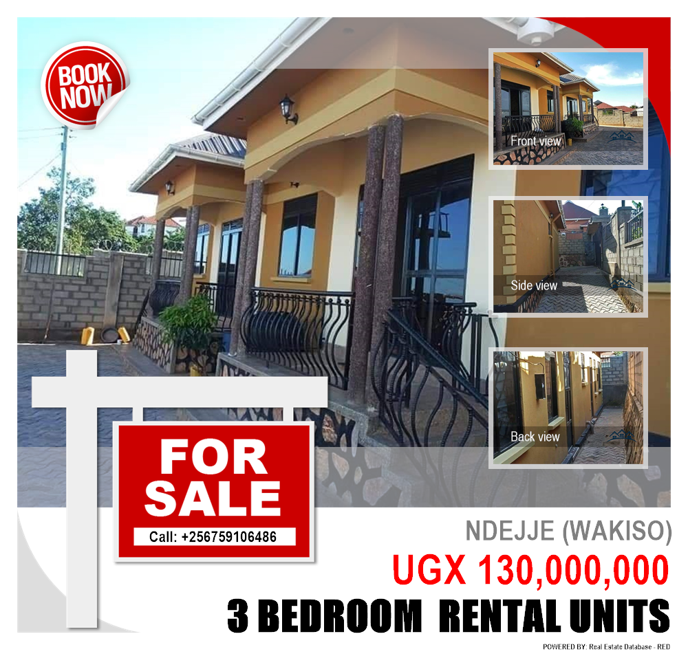3 bedroom Rental units  for sale in Ndejje Wakiso Uganda, code: 72707