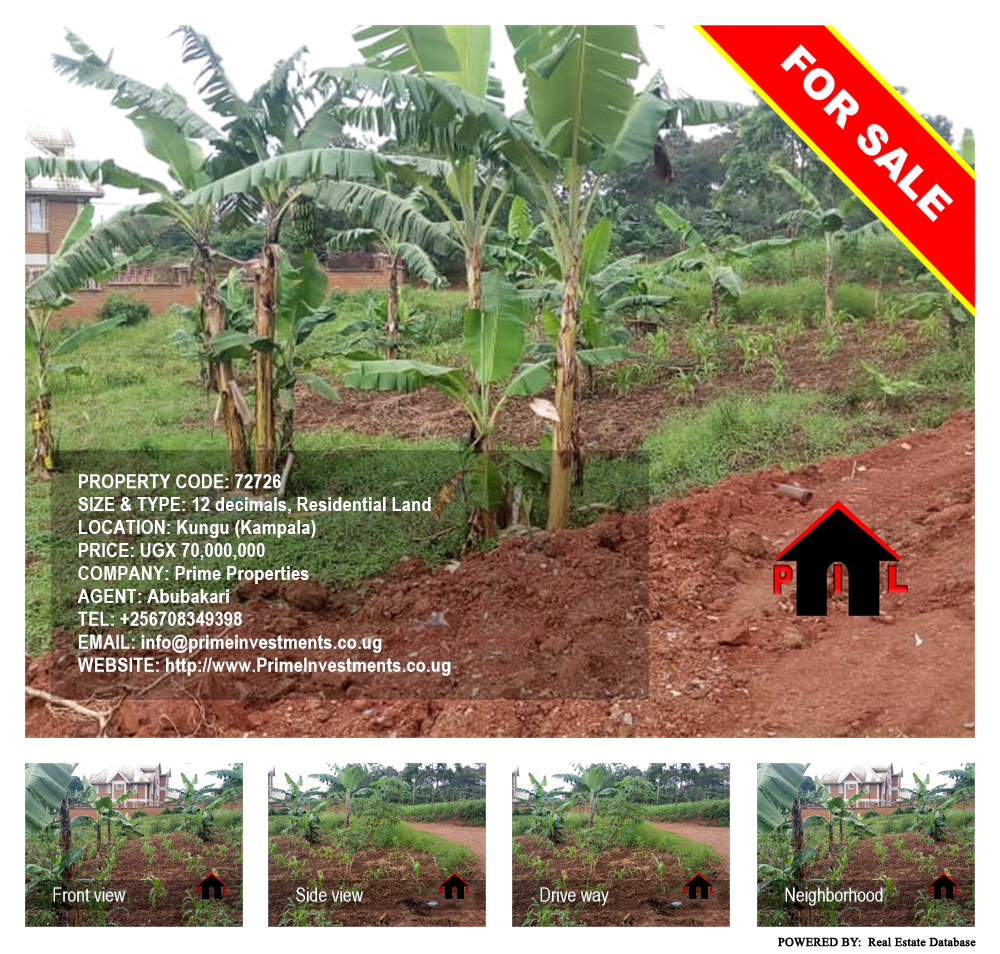 Residential Land  for sale in Kungu Kampala Uganda, code: 72726