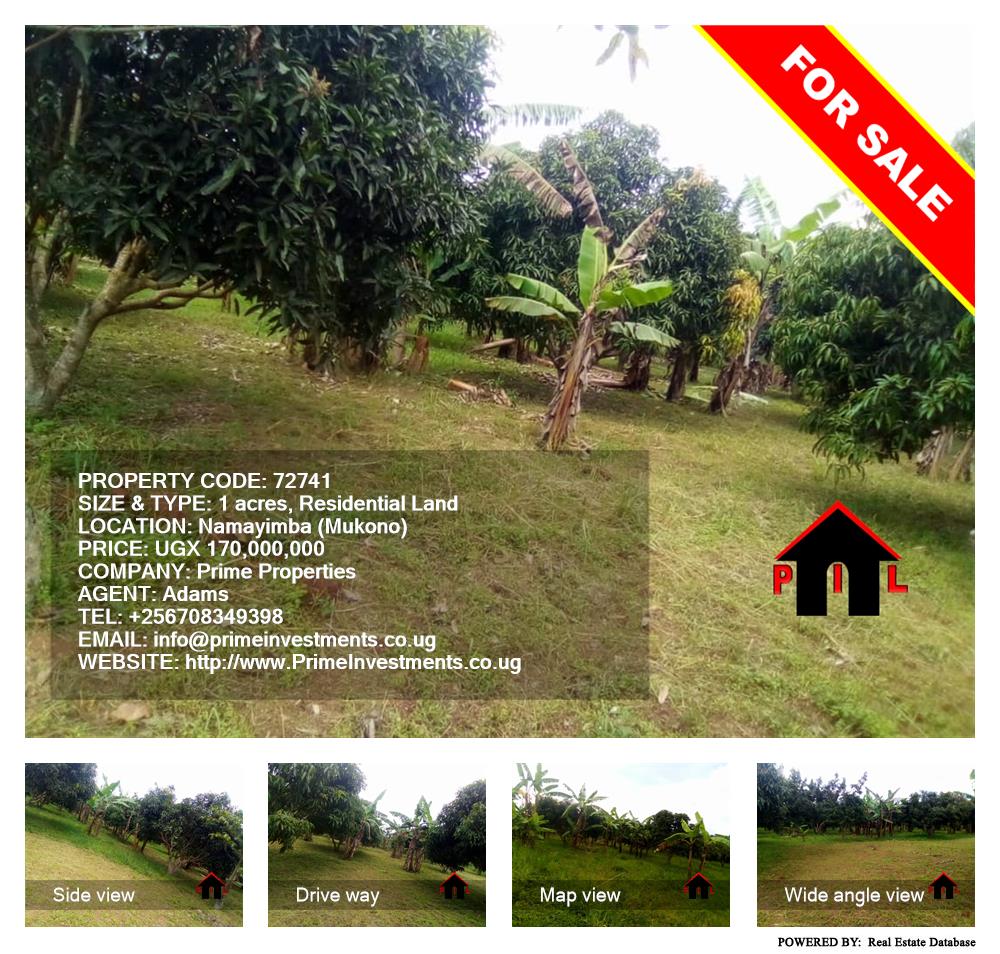 Residential Land  for sale in Namayimba Mukono Uganda, code: 72741