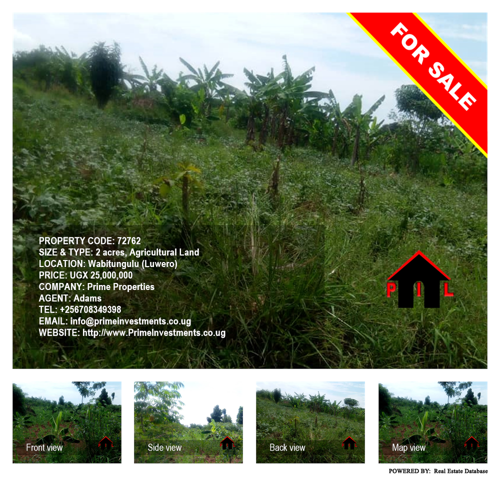 Agricultural Land  for sale in Wabitungulu Luweero Uganda, code: 72762