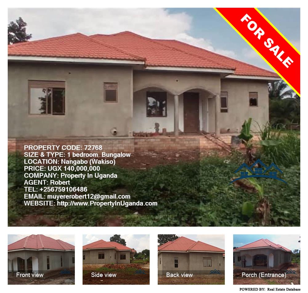 1 bedroom Bungalow  for sale in Nangabo Wakiso Uganda, code: 72768