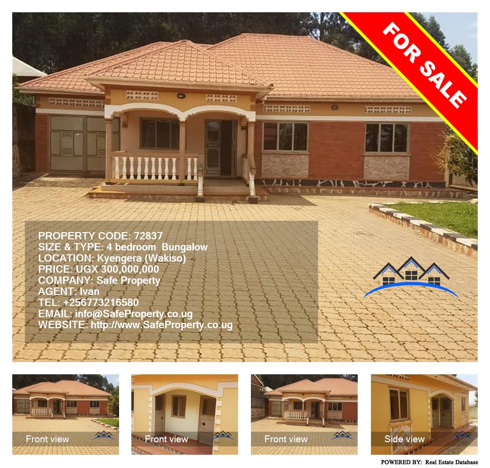 4 bedroom Bungalow  for sale in Kyengela Wakiso Uganda, code: 72837