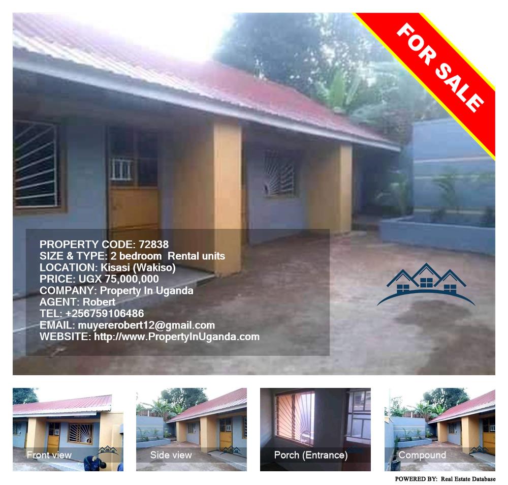 2 bedroom Rental units  for sale in Kisaasi Wakiso Uganda, code: 72838