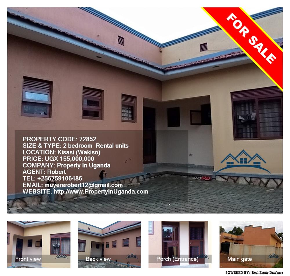 2 bedroom Rental units  for sale in Kisaasi Wakiso Uganda, code: 72852