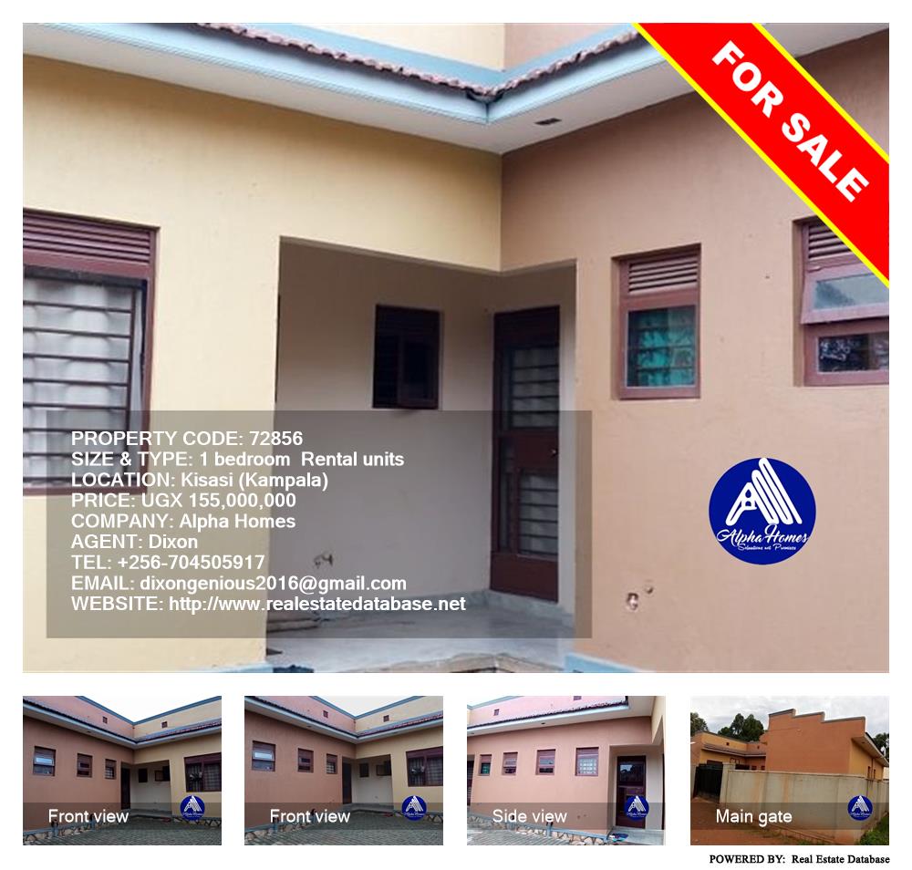 1 bedroom Rental units  for sale in Kisaasi Kampala Uganda, code: 72856