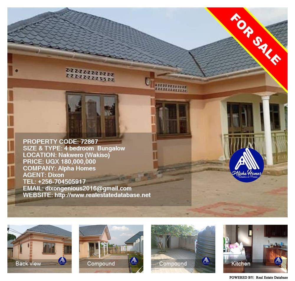 4 bedroom Bungalow  for sale in Nakweelo Wakiso Uganda, code: 72867