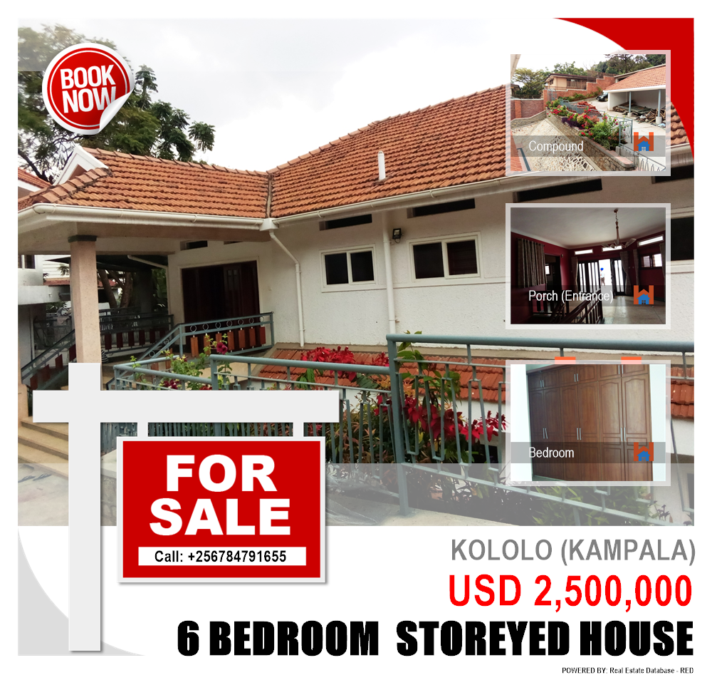 6 bedroom Storeyed house  for sale in Kololo Kampala Uganda, code: 72876