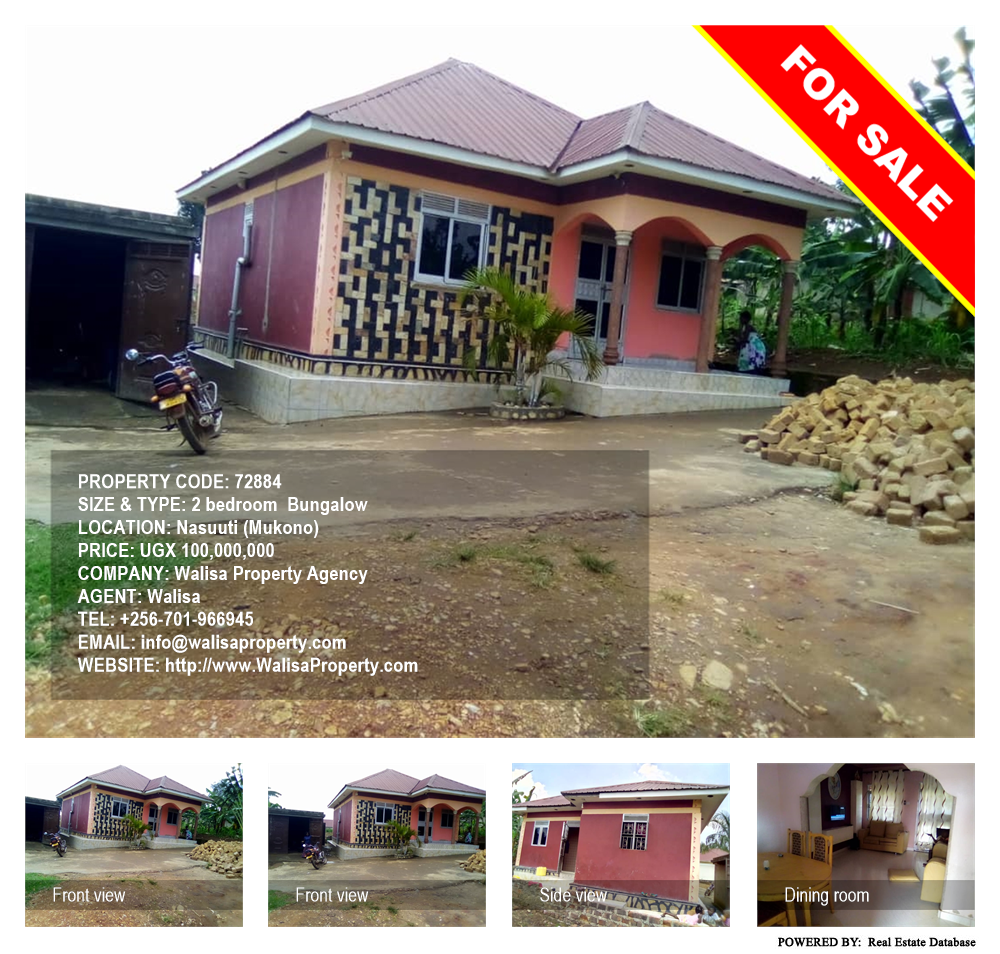 2 bedroom Bungalow  for sale in Nasuuti Mukono Uganda, code: 72884