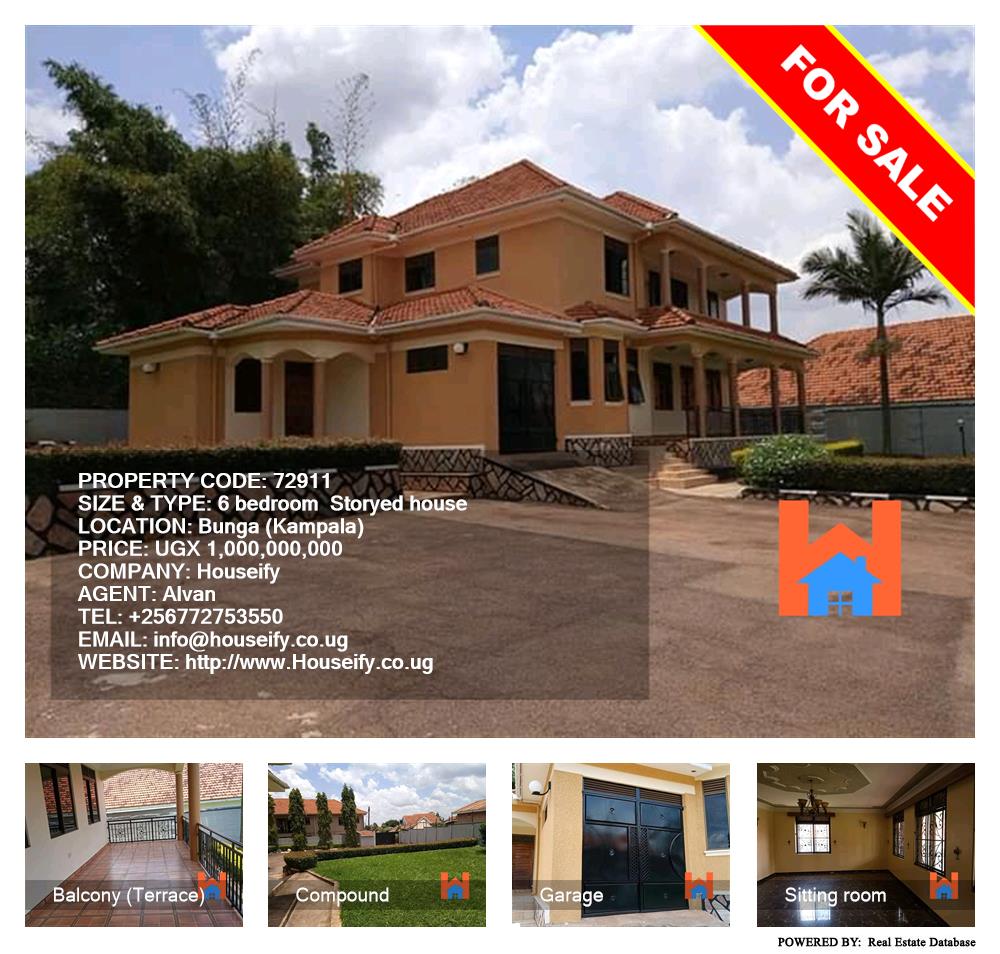 6 bedroom Storeyed house  for sale in Bbunga Kampala Uganda, code: 72911
