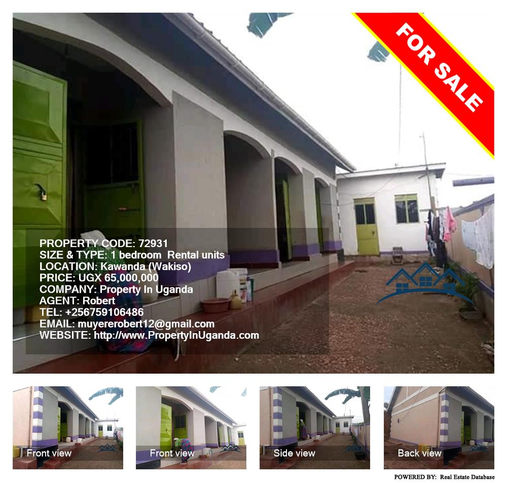 1 bedroom Rental units  for sale in Kawanda Wakiso Uganda, code: 72931