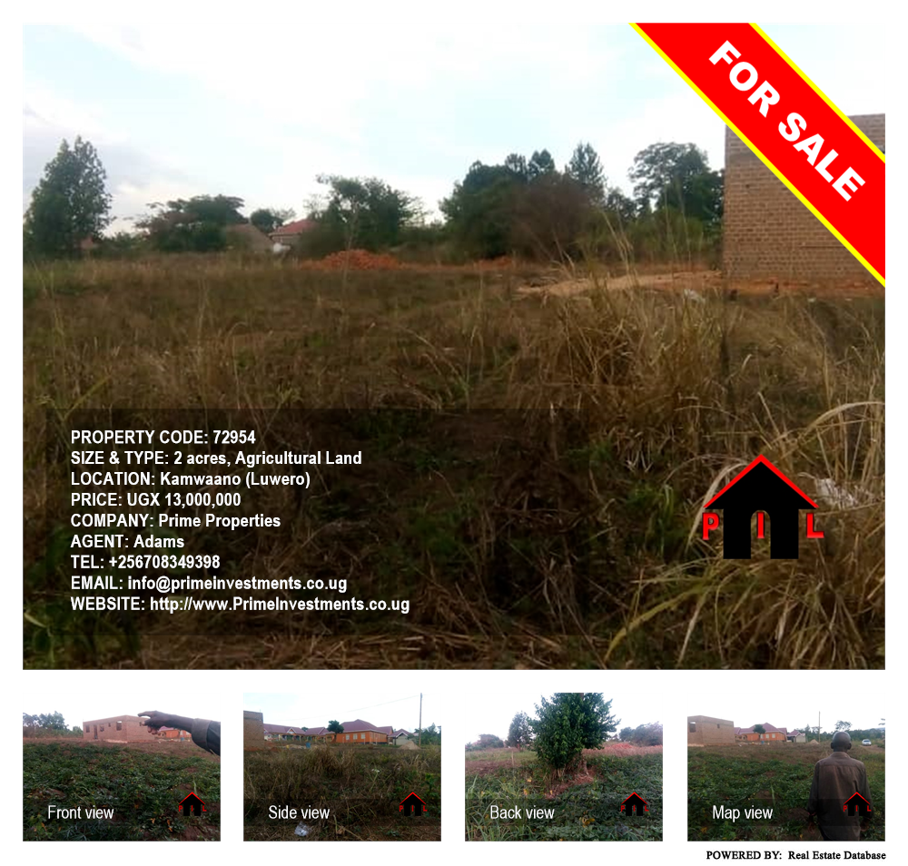 Agricultural Land  for sale in Kamwaano Luweero Uganda, code: 72954