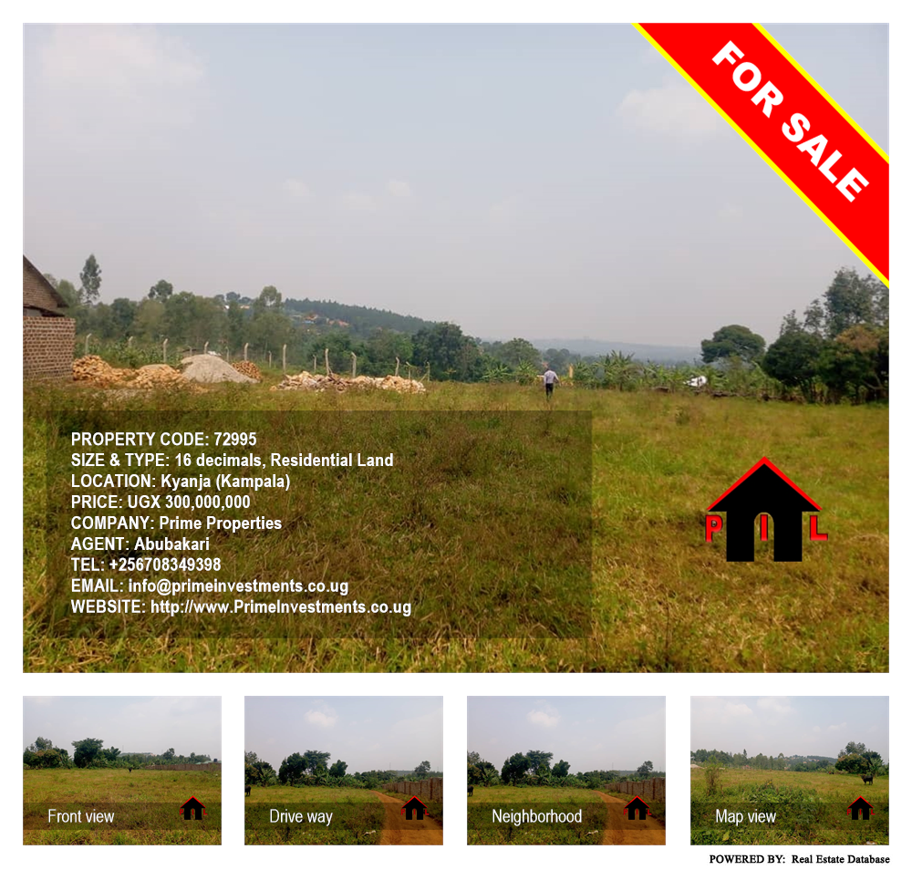 Residential Land  for sale in Kyanja Kampala Uganda, code: 72995