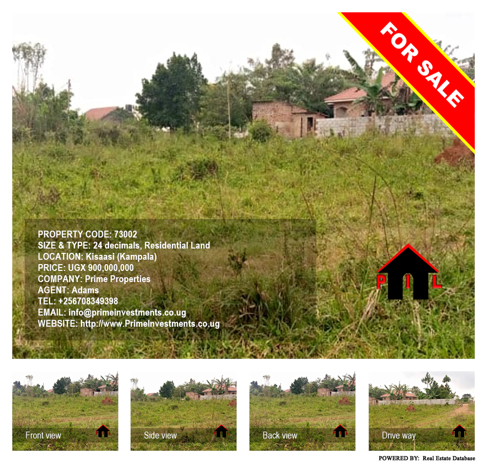 Residential Land  for sale in Kisaasi Kampala Uganda, code: 73002