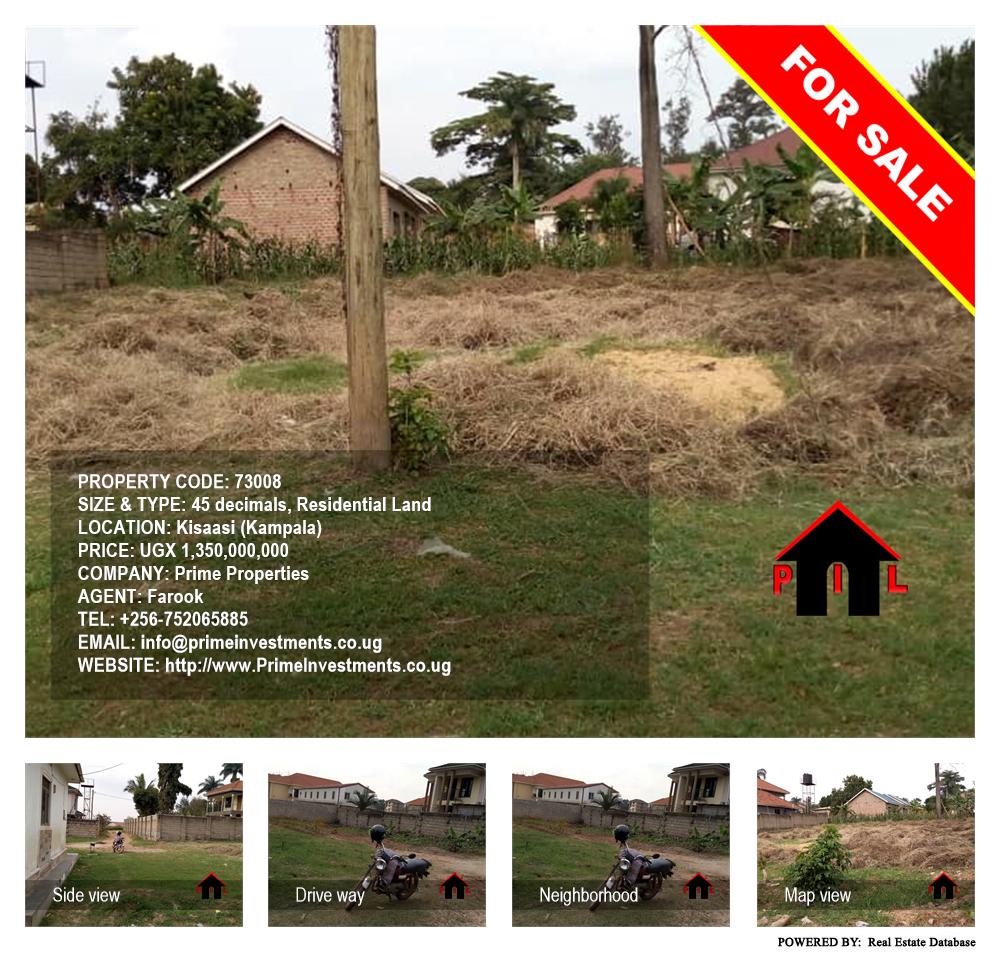 Residential Land  for sale in Kisaasi Kampala Uganda, code: 73008