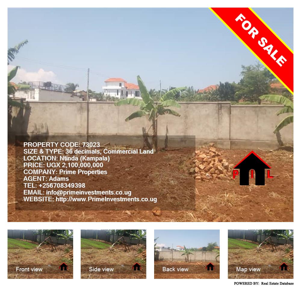 Commercial Land  for sale in Ntinda Kampala Uganda, code: 73023