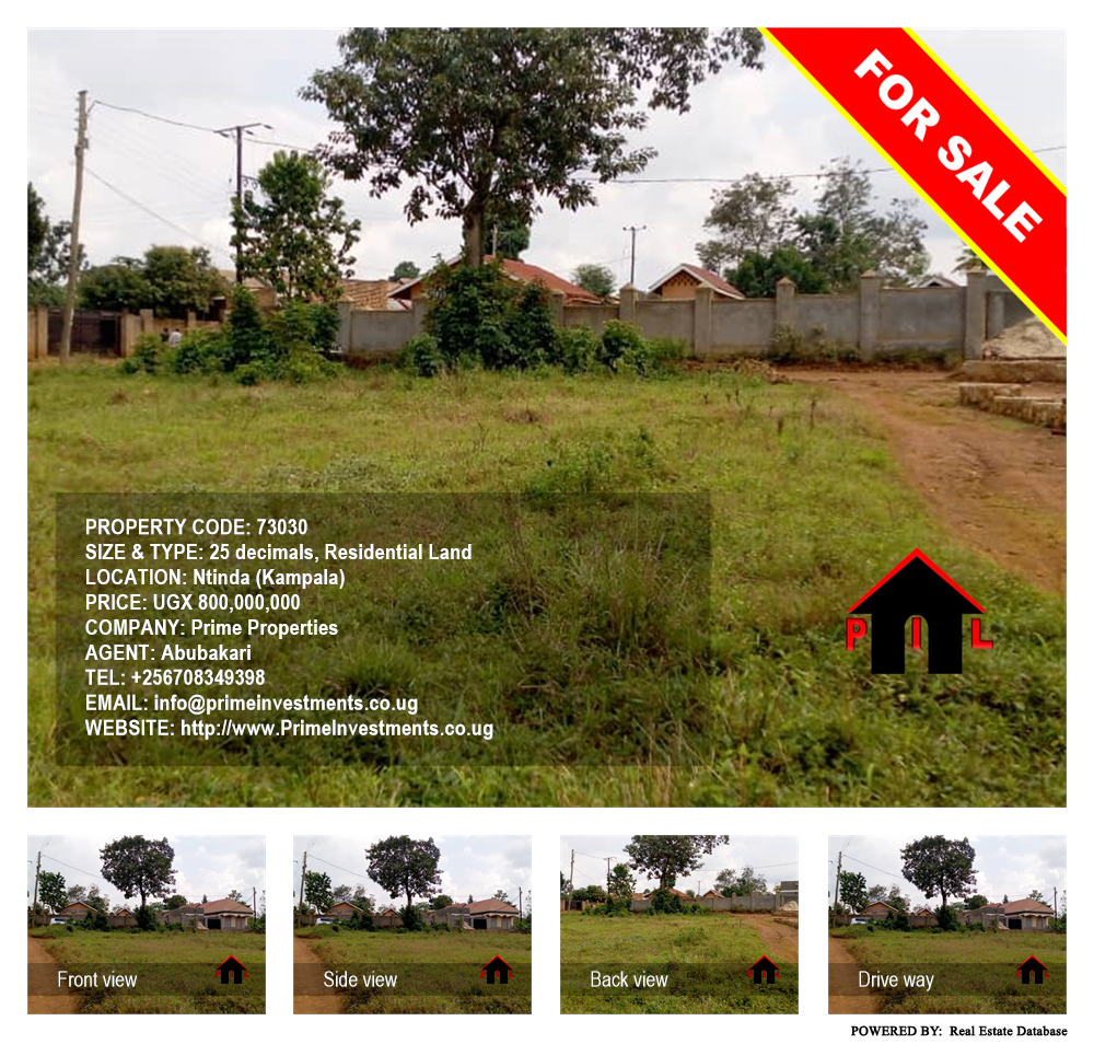 Residential Land  for sale in Ntinda Kampala Uganda, code: 73030