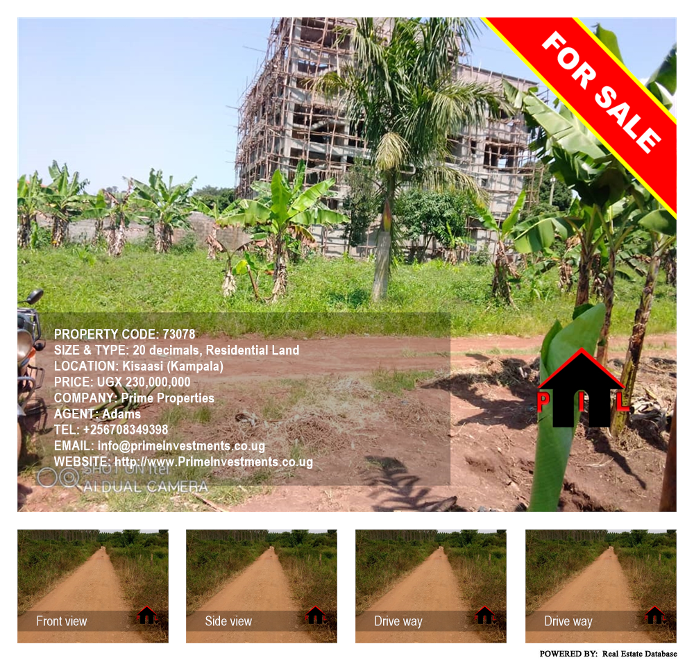 Residential Land  for sale in Kisaasi Kampala Uganda, code: 73078