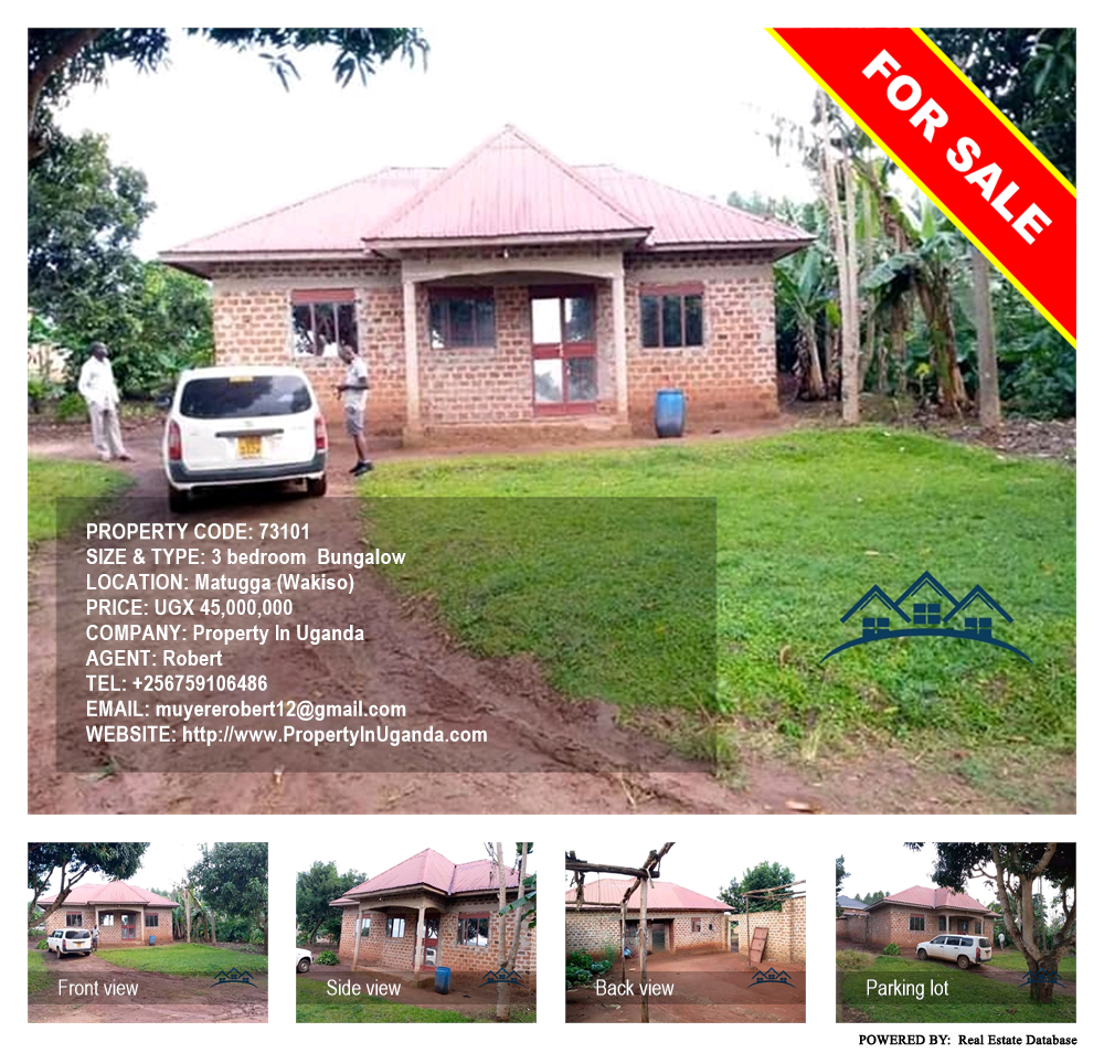 3 bedroom Bungalow  for sale in Matugga Wakiso Uganda, code: 73101