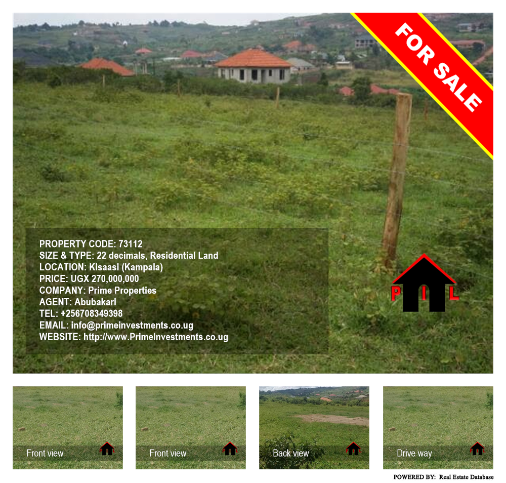 Residential Land  for sale in Kisaasi Kampala Uganda, code: 73112