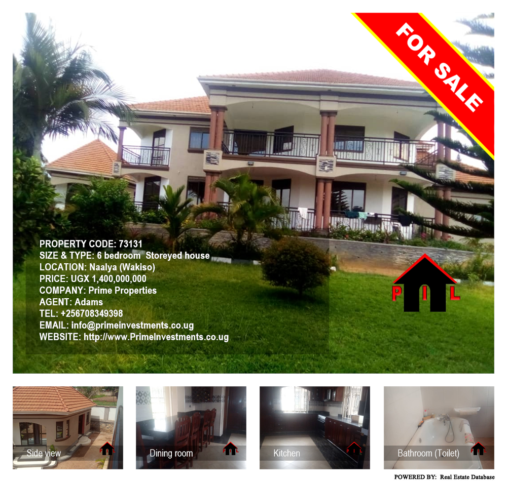 6 bedroom Storeyed house  for sale in Naalya Wakiso Uganda, code: 73131