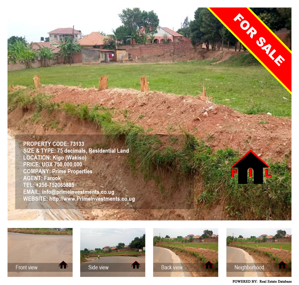 Residential Land  for sale in Kigo Wakiso Uganda, code: 73133