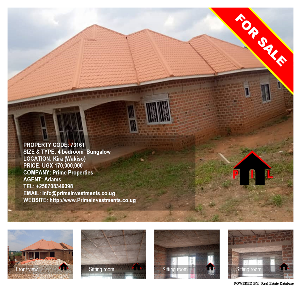 4 bedroom Bungalow  for sale in Kira Wakiso Uganda, code: 73161