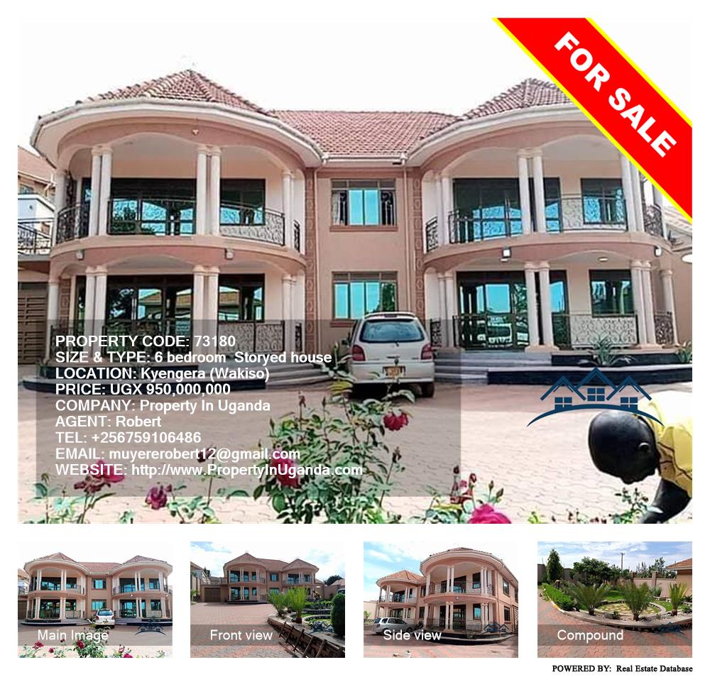 6 bedroom Storeyed house  for sale in Kyengela Wakiso Uganda, code: 73180