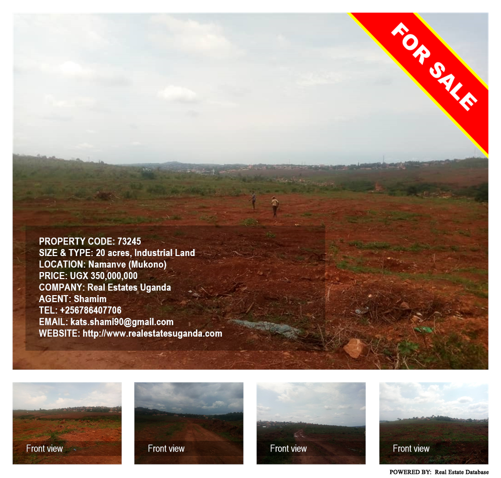 Industrial Land  for sale in Namanve Mukono Uganda, code: 73245