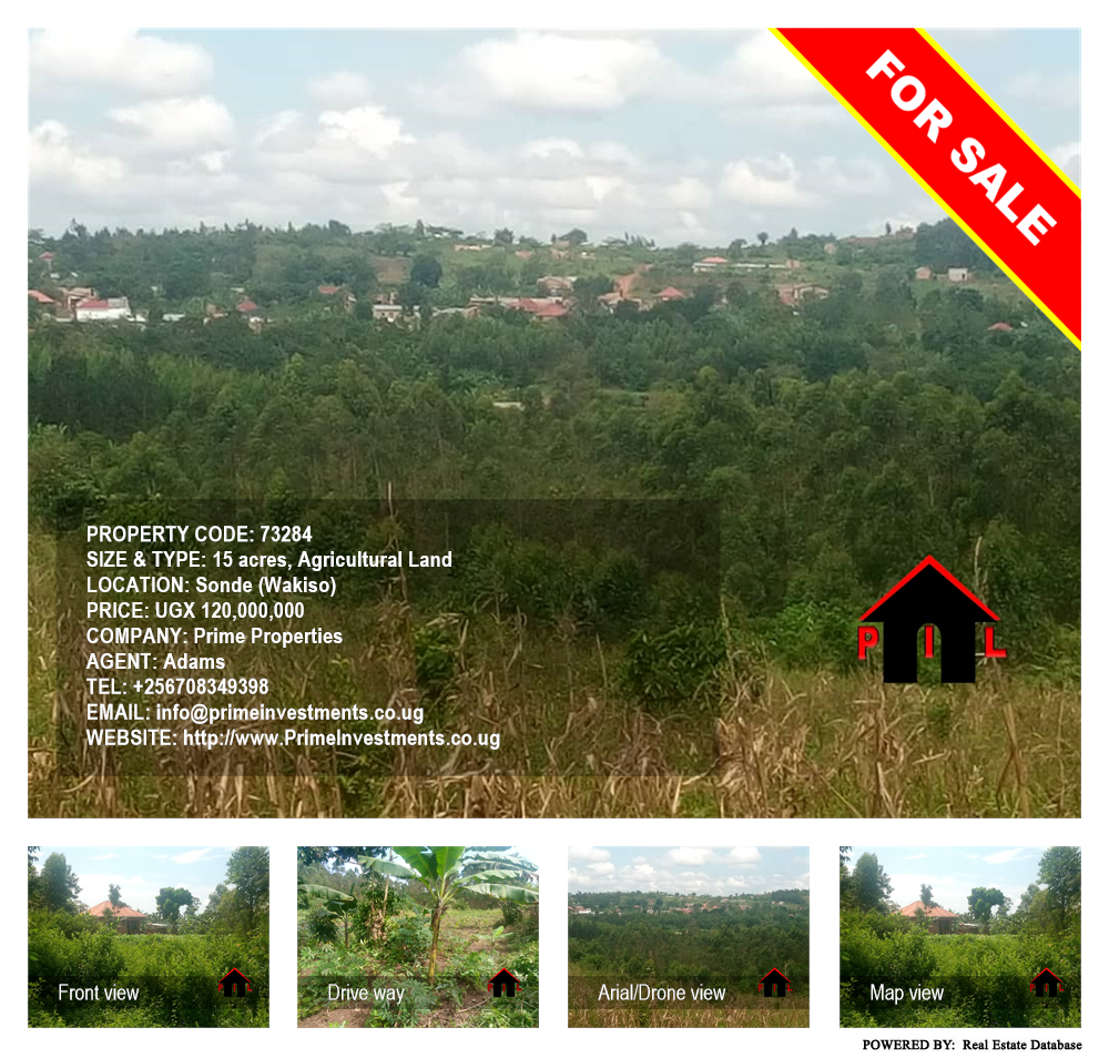 Agricultural Land  for sale in Sonde Wakiso Uganda, code: 73284
