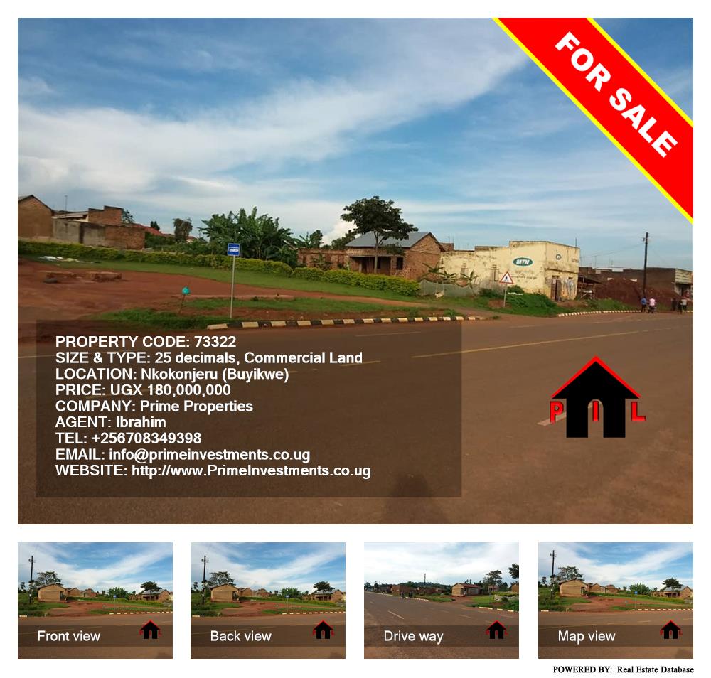 Commercial Land  for sale in Nkokonjeru Buyikwe Uganda, code: 73322