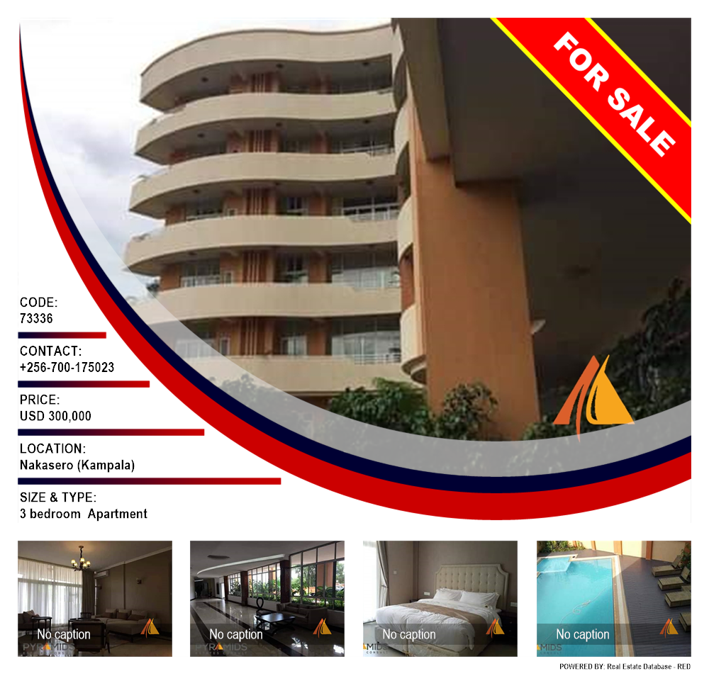 3 bedroom Apartment  for sale in Nakasero Kampala Uganda, code: 73336